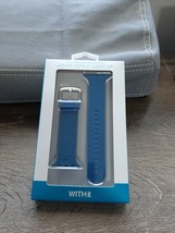 WITHit Apple Watch Navy Blue Adult Unisex Silicone 42mm Replacement Band - £14.85 GBP
