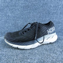 Hoka Clifton 5 Knit Women Sneaker Shoes Black Synthetic Lace Up Size 5 Medium - £19.36 GBP
