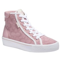 Coach Women High Top Platform Sneakers Citysole Jacquard Size US 11B Carnation - £102.08 GBP