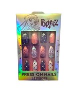 BRATZ Press On Nails Almond-Shape 24-Pieces Purple Pink NEW - £11.74 GBP