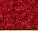 Cotton Packed Roses Red Flowers Vintage Rose Fabric Print by the Yard D3... - $14.95