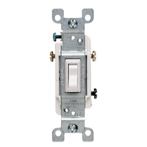 Leviton 1453-2WM 15 Amp, 120 Volt, Toggle Framed 3-Way AC Quiet Switch, Resident - £16.51 GBP