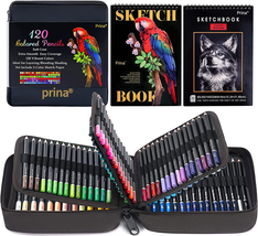 Art Supplies 120 Colors Colored Pencils Set for Adults Coloring Books with Sketc - £31.64 GBP