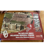 OU Sooners Poster The Gaylord Family Memorial Stadium Oklahoma Vintage 1... - $938.78 MXN