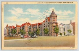 American Museum Of Natural History New York City Postcard Linen Building - £8.03 GBP