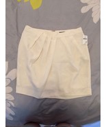 GAP Ivory White Soft Silk Pintuck Pleated Mini Skirt Size Small S NEW Re... - £10.34 GBP