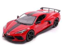 2020 Chevrolet Corvette Stingray Z51 1/24 Scale Diecast Model by Maisto - RED - £23.42 GBP