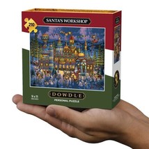 Santa Workshop 90266 Personal Mini Jigsaw 210 Piece Puzzle 9 x 11&quot; Dowdle - $19.79