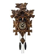 Traditional Black Forest Cuckoo Clock Handcrafted Quartz Musical German ... - $279.28 CAD