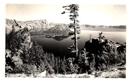 Wizard Island Crater Lake National Park Oregon  RPPC Postcard Posted 1951 - £10.48 GBP