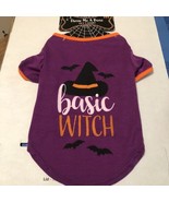 throw me a bone pet t-shirt purple shirt with orange size Meduim “basic ... - $15.76 CAD
