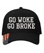 Trump 2025 Hat GO WOKE GO BROKE Adjustable Hat with Flag Brim Trump 2025... - $463.34 MXN