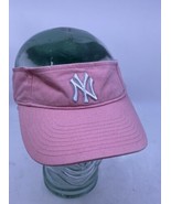 Vintage Twins Enterprise Women&#39;s New York Yankees Pink Visor Hat Basebal... - £15.57 GBP