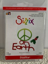 Sizzix Peace on Earth Sizzlits die - New - $6.92
