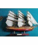 Handcrafted Compatible with Wooden Ship Model Fitting Canvas 15 X 18 - $64.67