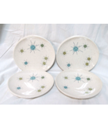 Vtg 1958-1962 Franciscan Atomic Starburst 6.5&quot; Bread &amp; Butter Plates Set... - $135.38 CAD