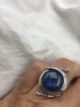 Vintage Natürliches Blau Kyanit 925 Sterlingsilber Antik Ringe - £96.15 GBP