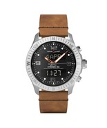 Alfajr WH-24 Dynamic 360 Leather Azan Wrist Watch - Silver Dial &amp; Leathe... - $5,857.80 MXN