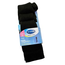 Dr. Scholl&#39;s Travel Compression Socks 3 Pack Black Womens 4-10 Mild NIP USA Made - £8.70 GBP