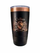 Callan Irish Coat of Arms Black Travel Mug - $27.44