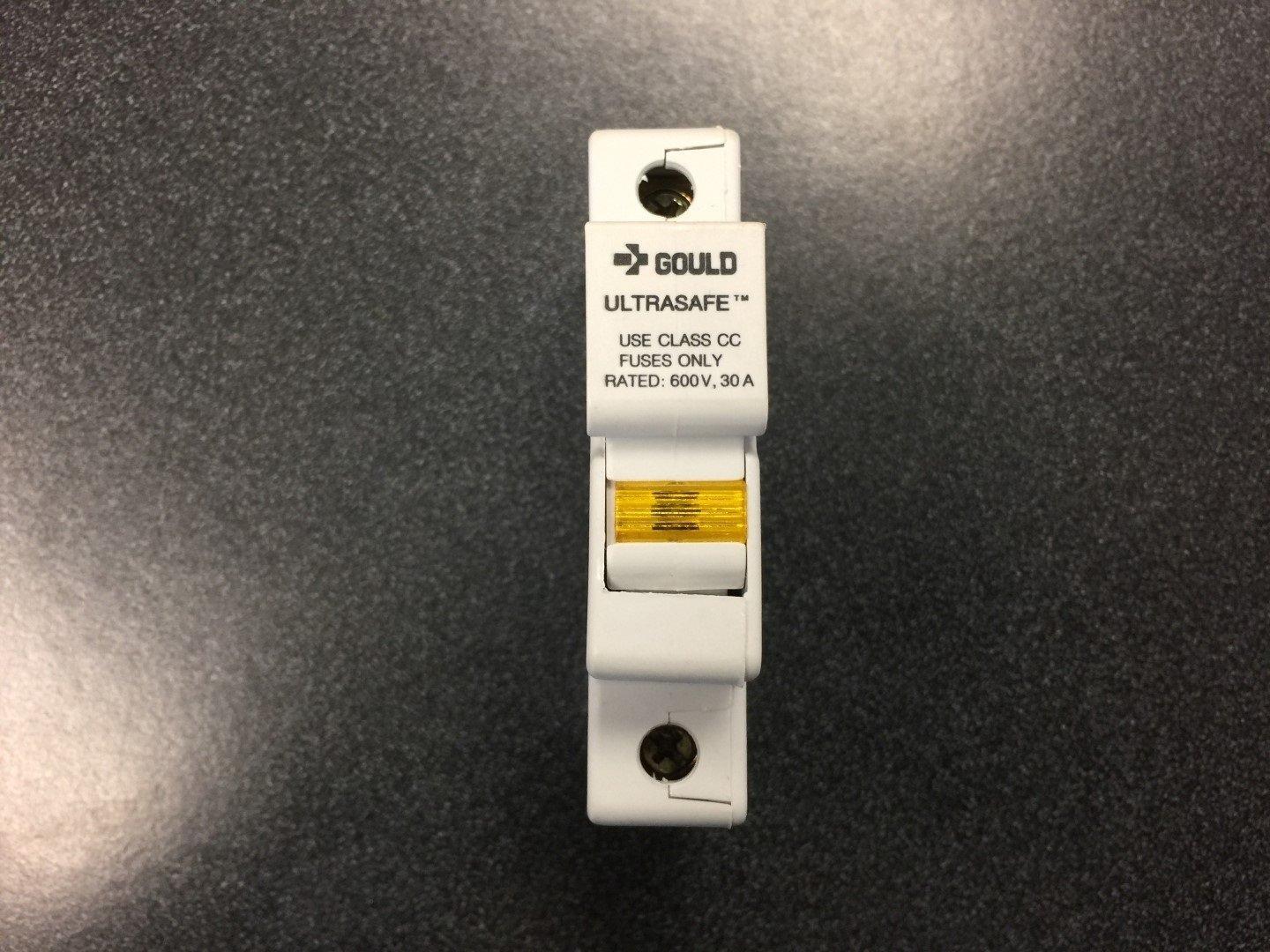  GOULD USCC1I ULTRASAFE FUSE HOLDER 30A, 600V, 1 POLE  - $9.70
