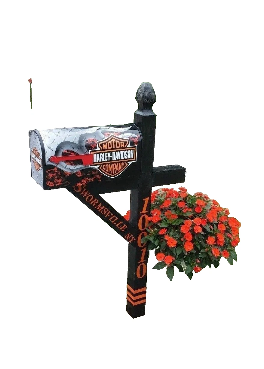 HARLEY DAVIDSON FLAME CUSTOM MAILBOX - €118,81 EUR