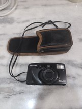 Pentax IQ Zoom 120 Vintage Film Camera with Pouch, 35 MM Point &amp; Shoot, Untested - $29.70