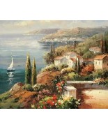 Mediterranean Vista by Peter Bell Canvas Giclee - £110.46 GBP