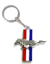 Mustang Logo Silver Metal Keychain  free shipping CLOSE OUT Choice of Two - $8.79