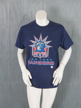 New York Rangers Shirt (VTG) - Lady Liberty Logo by Pro Player - Men&#39;s Medium - £51.13 GBP
