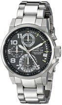NEW Invicta 17423 Women&#39;s I-Force Chronograph Date Gunmetal Dial Silver SS Watch - £110.75 GBP