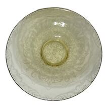 Federal Glass Co. "Madrid" Amber Large 11" Low Console Bowl  "1932" Vintage - $12.25