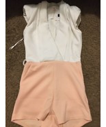 White And Pink Misguided Romper Size 6 Perfect Condition (522) - $39.48