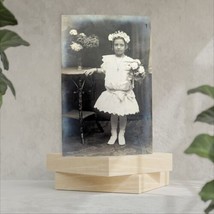 RPPC Pretty Little Girl White Dress Shoes With Flowers Real Photo Postca... - £7.46 GBP