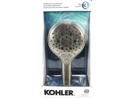 Kohler Multifunction Brushed Nickel Handheld Shower Head w/ 3 Spray Sett... - £19.55 GBP