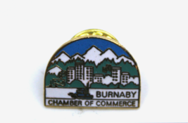Burnaby Chamber of Commerce BC British Columbia Canada Collectible Pin Pinback - £14.62 GBP