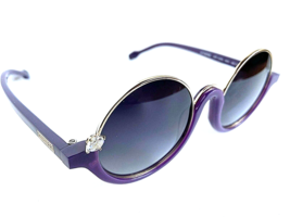 New Polarized Gianfranco Ferre GFF 1S99 003 Round Purple Women&#39;s Sunglasses  - £102.00 GBP
