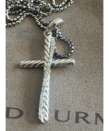 Used David Yurman Diamond Cross, Crossover collection Diamond Wrap Cross... - $375.00