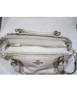 COACH F33447 COLETTE Chalk Leather Carry all Stachel Crossbody Purse Bag... - $260.57 CAD