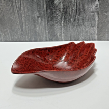 Roseville Pottery Capri 1954 Mottled Red Mid Century Modern Bowl 529-9 - $37.62