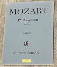 Mozart Klaviersonaten - BAND 2 URTEXT Solo Piano Sheet Music / Copyright 1977 - £7.84 GBP