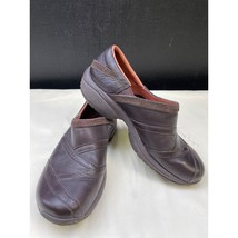 Merrell Women&#39;s Brown Leather Shoes/ Clogs/slip on Size 6.5 SKU 5350 - £21.18 GBP