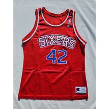 Vintage Champion Jerry Stackhouse 42 Jersey Men 44 Red Philadelphia 76er... - $604.80 MXN