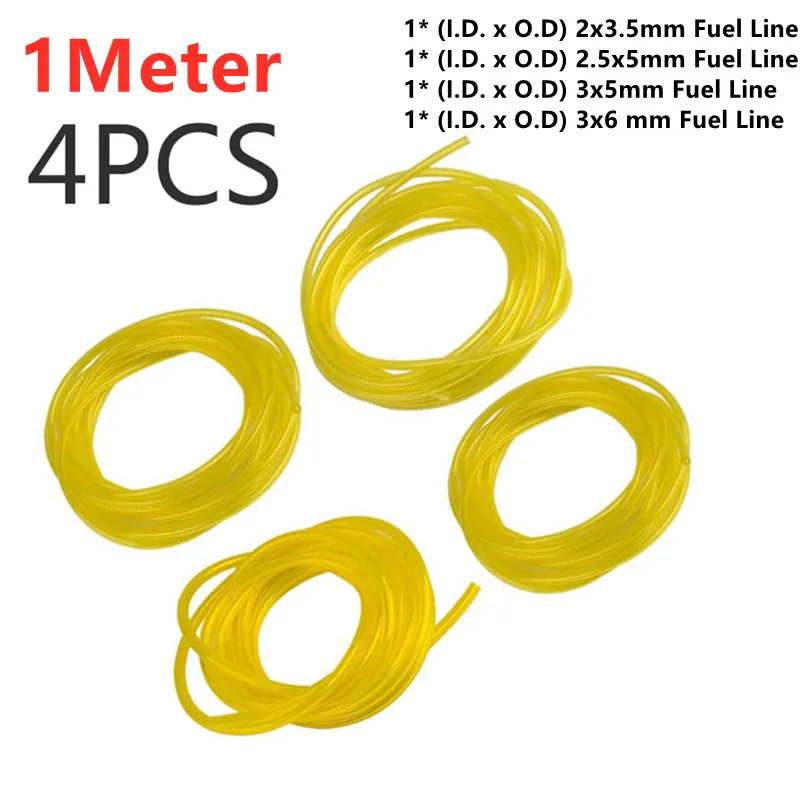 4pcs Tygon Petrol Fuel Gas Line Pipe Hose   for chainsaws, blowers, pres... - $3,125.79 MXN