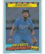 G) 1987 Fleer Baseball&#39;s Game Winners Trading Card - George Brett #6 of 44 - $1.97