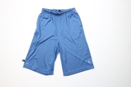 Nike Air Jordan Boys XL Distressed Jumpman Gym Basketball Shorts Blue Polyester - $24.70