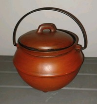 Bean Pot Cookie Jar with Lid and Handle California Pottery USA #701P Vin... - $460.08 MXN