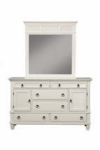 62" White Solid Wood Six Drawer Double Dresser - €874,05 EUR