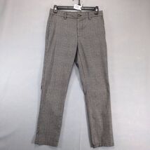 Old Navy Built In Flex Houndstooth Plaid Pants Mens 32x31 Slim Black Whi... - $22.00