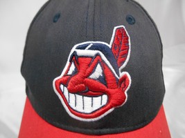 New Era Cleveland Indians Chief Wahoo Taboo Logo Youth Size Baseball Cap Hat Sna - £23.72 GBP